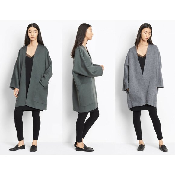 vince reversible cardigan coat